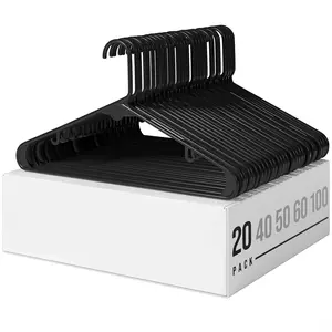 Plastic Hangers 10-Pack, Plastic Hangers, Perfect for Coats, Space-Saving Hanging Universal Hangers for Closet Organization
