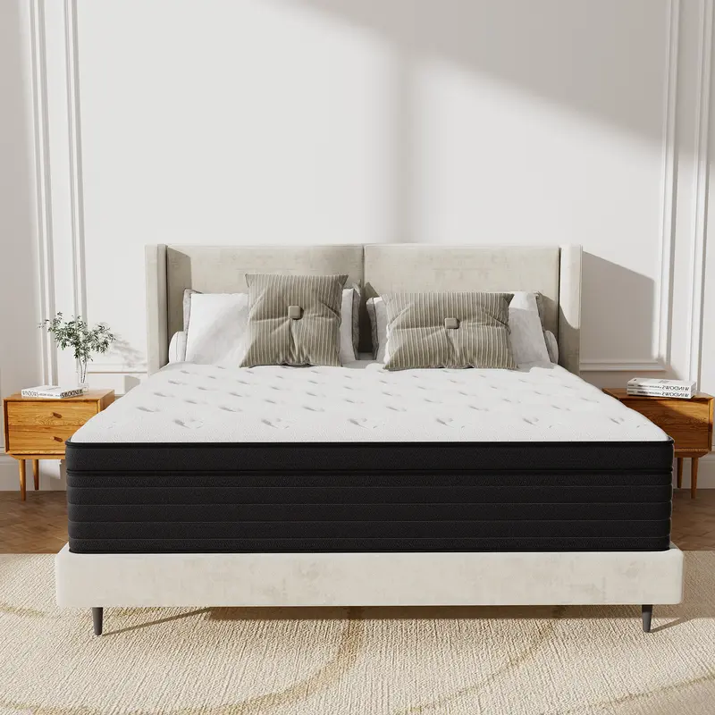 8 inch Medium Firm Hybrid Mattress Memory Foam and PocketSpring Twin Full Queen King Size Mattress In a Box