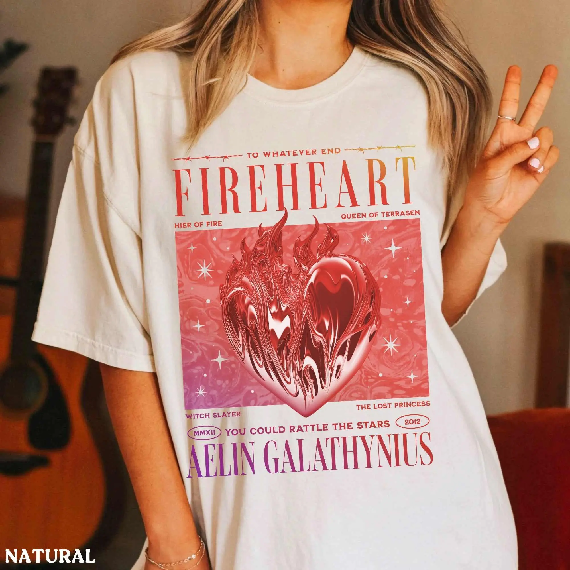 Fireheart Shirt Aelin Galathynius To Whatever End Throne of Glass Acotar Merch Sarah J Maas Terrasen Rowan Whitethorn Kingsflame Thirteen