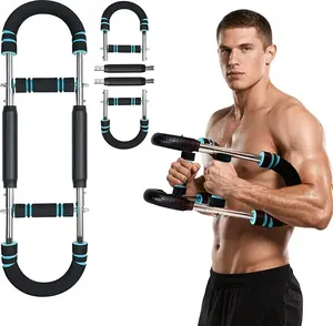 Twister Arm Trainer, Professional Adjustable Chest Shoulder Workout Equipment for Men & Women, Portable Detachable Upper Body Fitness with Anti-Slip Grips and 3 Resistance Levels