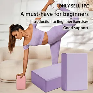 High Density EVA Non‑Slip Yoga Block, Durable Foam Brick, Support Tool for Pilates Meditation Dance Workout Home Fitness Training