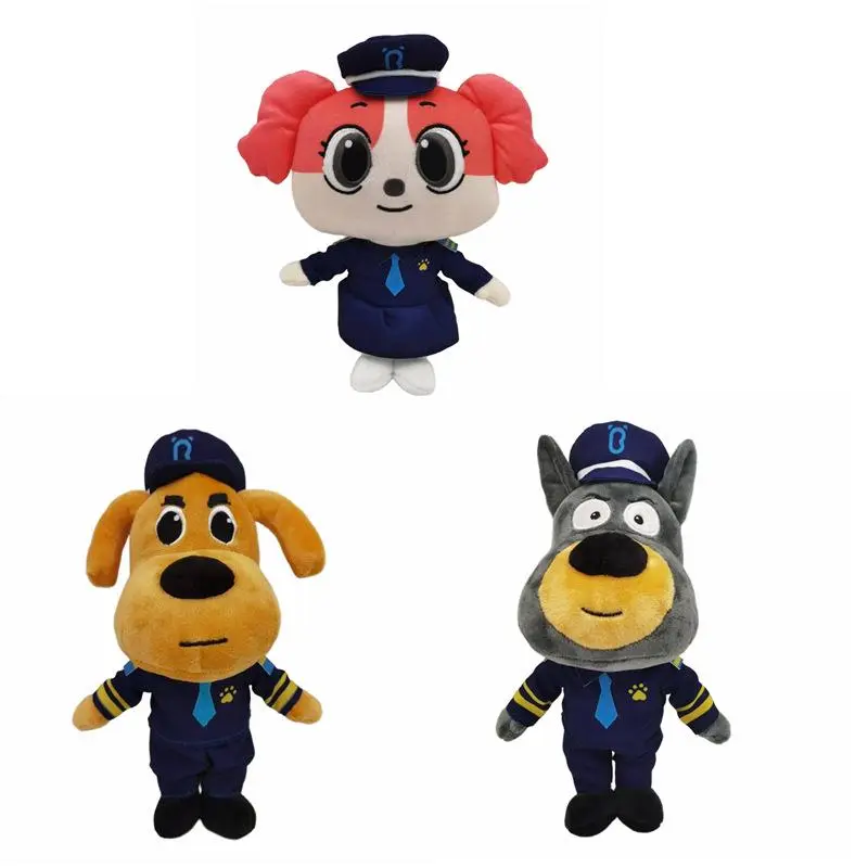 Police Sheriff Labrador Stuffed Doll - Fluffy Plush Stuffed Toys, Comfort Sleeping Pillow, Perfect Surprise Gift for Kids, Fluffy Stuffed Toys