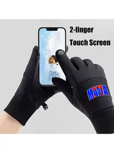 Mafia Print Warm Touchscreen Outdoor Gloves for Winter Sports Activities and Casual Wear  Perfect Gift for Christmas and New Year Holidays  Ideal for Men and Women Seeking Functional and Stylish Cold Weather Protection Gloves