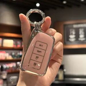 car bracket Key Fob Cover with Keychain for Lexus RX NX ES GS LS RC - TPU Material