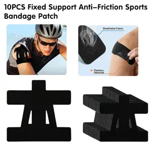 10 Count Sports Bandage - Kinesiology Tape for Shoulder Pain Relief Pre,Waterproof & Breathable Athletic Tape for Shoulder Support, Muscle Recovery & Sports Performance,Baseball Sports(Black),perfect gift for your sports friends and family