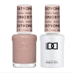 DND 879 Sunset Suede Gel and Lacquer Duo nail care nail art sheer color