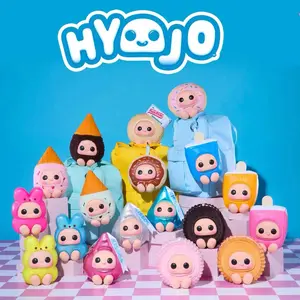 HYOJO Snack Brand Crossover Blind Box - Kawaii Food Stuffed Animal Mystery Toy Figure, Cute Collectible Plushie Desk Decor Gift for Kids & Adults