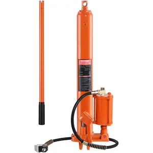 【Summervibes】VEVOR Hydraulic Long Ram Jack,  8 Ton Engine Hoist Cylinder with Air Pump and Single Piston Pump, Hydraulic Ram Cylinder Clevis Base for Engine Lift Hoists, Garage/Shop Cranes, Mechanical, Farm