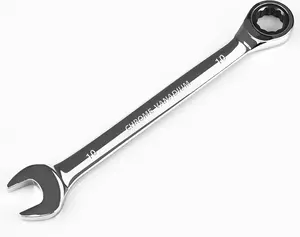 10mm Ratchet Wrench, Ratcheting Combination Wrench Metric 10mm Wrench, Industrial Grade Gear Spanner with 12-Point Design, 72-Tooth Ratchet, Chrome Vanadium Steel