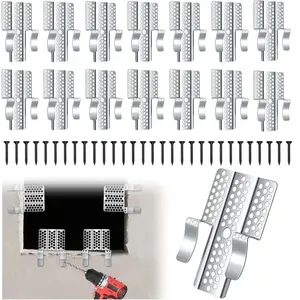 Easy-to-Install 1/2-Inch Drywall Clips, Drywall Repair Tools, Professional Wall Hole Repair Kit, Sturdy Metal-Backed Clips with Screws for Home Renovation, Father's Day Gift-MM1