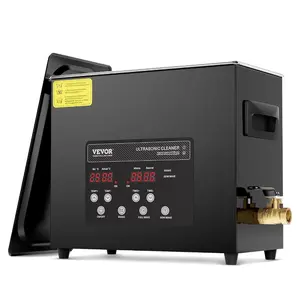 VEVOR 2L Ultra Sonic Cleaner, 60W Digital Sonic Cleaning Machine with Gentle Mode Upgraded Degassing, 40kHz Ultrasound Cleaner Machine with Heater Timer for Jewelry, Glasses, Tools, RetainerVEVOR Super Brand Day