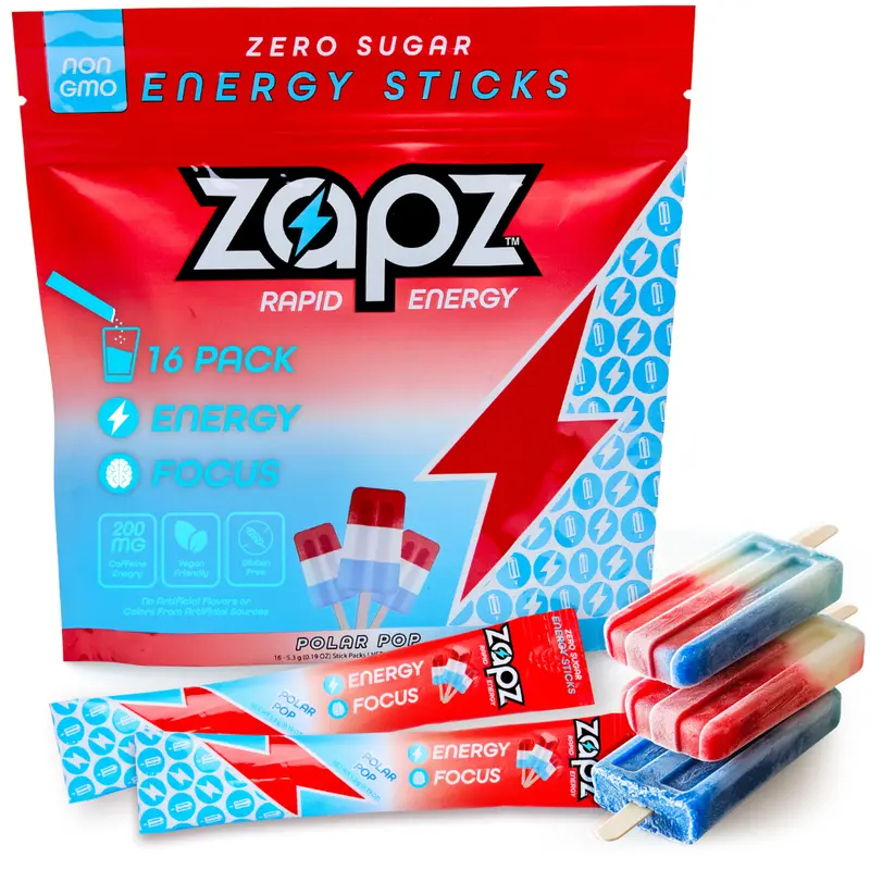 ZAPZ Caffeine Pouches, Hot Tropic, 5 Cans x 20 Count, Energy