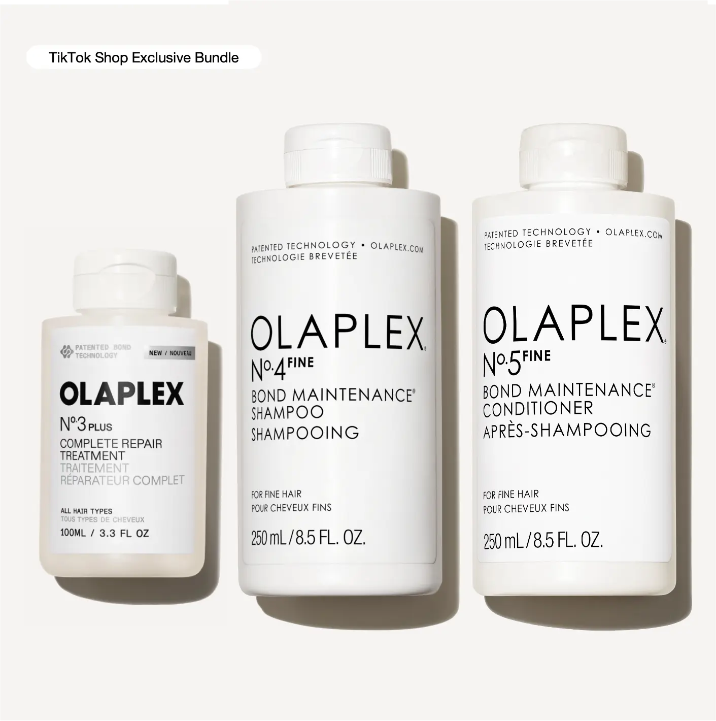 OLAPLEX Volumize + Repair Set - Full Sizes for Fine Hair Repair & Cleansing. OLAPLEX Volumize + Repair Set - Full Sizes for Fine Hair Repair & Cleansing.