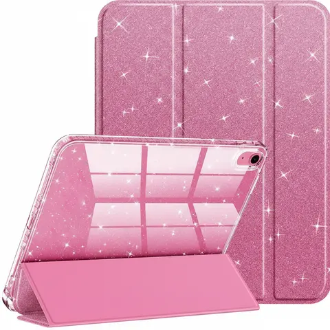 TPU Tablet Screen Cover for iPad Air 4/5/6 (2020/2022) 10.9-inch, Ultra-Thin Transparent Back, Auto Sleep/Wake, Tri-Fold Magnetic Folding Casing, Stylus Holder, Magnetic Closure, Low Power Consumption, TPU Impact Cushion, 6-Month Limited Warranty