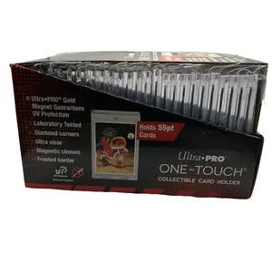 Ultra Pro - 55pt Magnetic Card Holder Cases 25ct Box - Sized to fit Standard Size Cards, Protect Collectible Sports Cards, Baseball Cards, Sports Memorabilia, Durable Card Display One-Touch