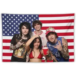 Jack and Johnny Tara Tapestry Funny Flag Living Room Bedroom Dormitory Garden Art Decoration Wall Aesthetic Merch Decorative Print Linen Cloth bedroom decor tapestry mens room decor bedroom decorations cool stuff for your bedroom