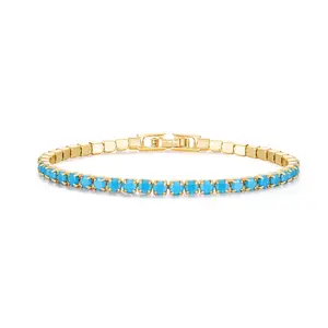 VITARING Zircon Plated 14K Gold Bracelet Spring New Dopamine Bracelet Color Bracelet Women's Gift Box for Girlfriend Mom Valentine's Day Gift
