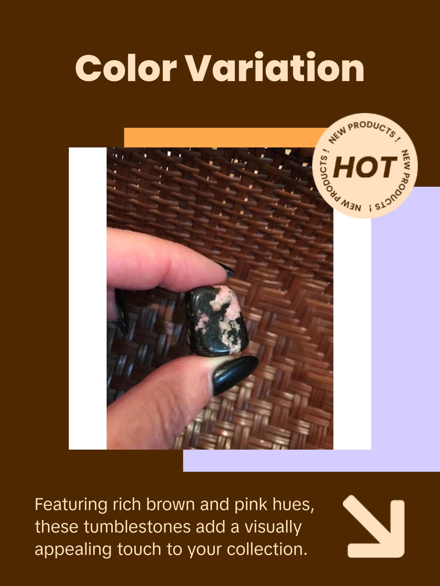 Rhodonite Crystal Tumble