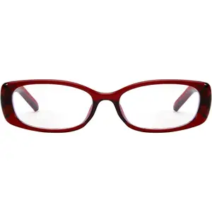 【Bayonetta glasses】SODQW Rectangle Blue Light Glasses for Women Trendy Small Rectangular Fake Glasses with Clear Lens