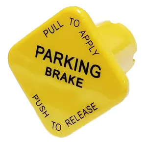 Torque Yellow Parking Brake Knob for Mv-3 Push-Pull Dash Valve | Replaces Bendix 298818 for Semi Trucks (TR298818)