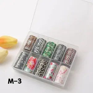 10 Rolls - Transfer Nail Foils - #3