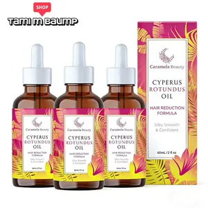 Buy 2 Get 1 Free | Caramela Beauty Cyperus Rotundus Oil - Plant-Based Hair Reduction 60ml/2oz