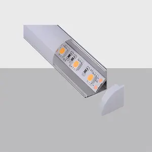 C003A Aluminum Corner LED Profile | Round Cover