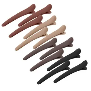12 PCS Hair Clips for Styling Sectioning, 3.1 Inch Matte Alligator No Crease Duck Billed Hair Clips, Hair Barrettes and Styling Accessories for Women Girls