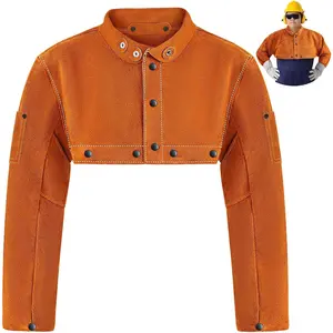 Cape Sleeve Security Jacket Heat Resistant Accessory for Men, Brown(Large)