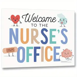Charming Nurse's Clinic Wall Decor - 8x10in Unframed Poster for School Health Office & Pediatric Rooms, Perfect Gift for School Nurses