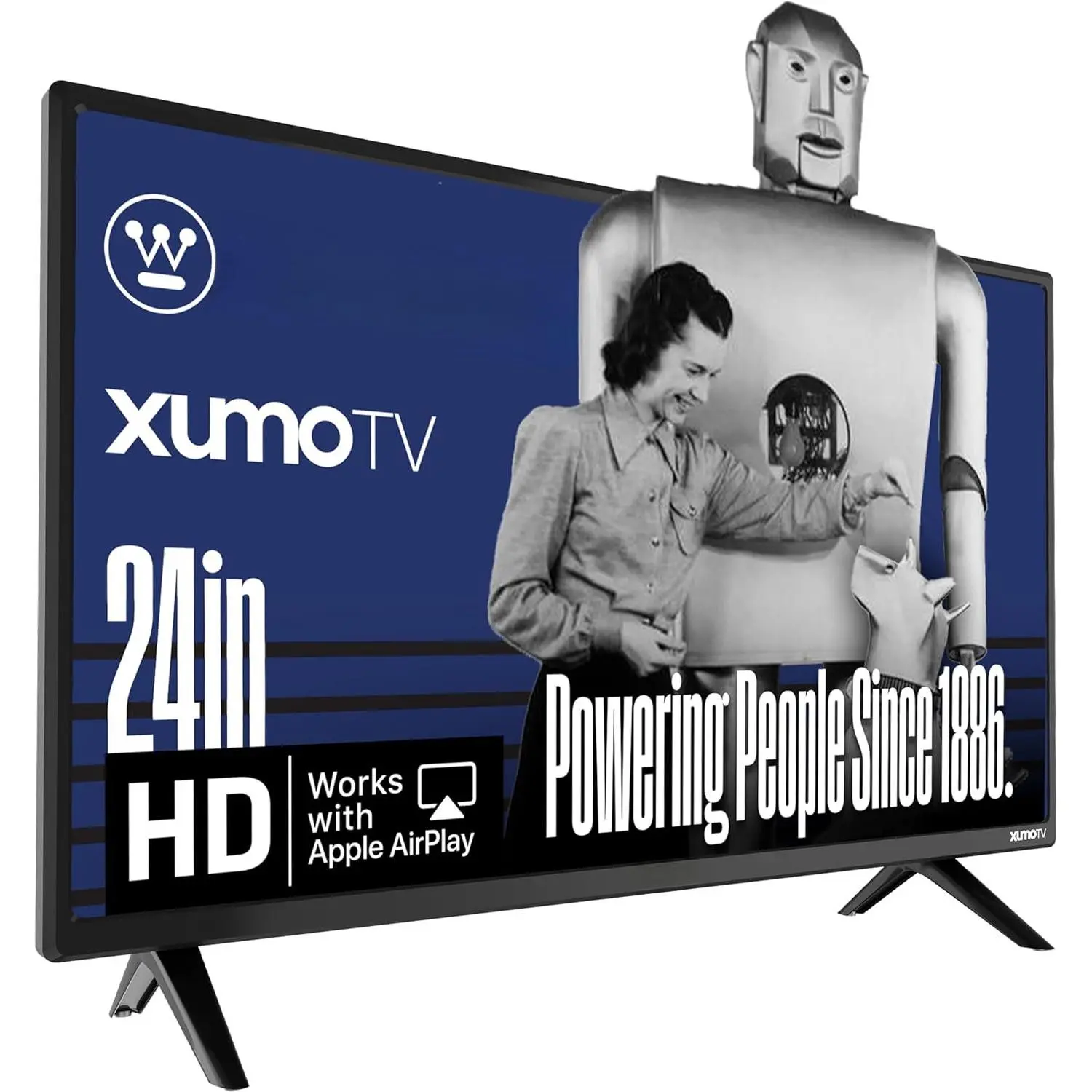 24-inch  TV,  Xumo TV with Full Function Voice Remote, Flat Screen Television w/Dolby Atmos, ,  AirPlay,  & Mobile Connectivity
