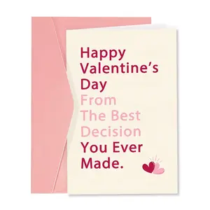 Romantic Valentine's Day Card for Him or Her, Funny Valentine's Gift for Husband or Wife, Perfect Partner Present with Positive Message Greeting Card