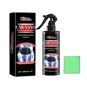 Homonth Car Nano Paint Coating Agent, Maintenance Paint Decontamination Brightening Automotive Coating Coating Spray For All Vehicles Wash Detailing Kit Car Interior Renovator Cream Polish with Carambula