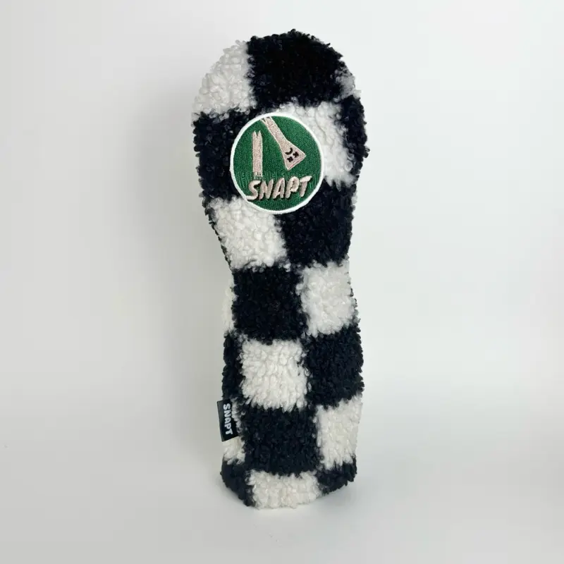 Snapt Golf Checkered Sherpa Metalwood Headcover