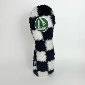 Snapt Golf Checkered Sherpa Metalwood Headcover