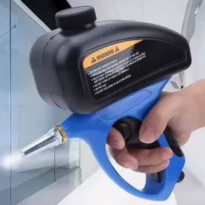 Portable Handheld Sandblaster, Heavy Duty Dual Mode Rust Paint Remover Tool, High Pressure Anti-Clog Tungsten Nozzle, Air Compressor Compatible, Metal Wood Concrete Refinisher, Automotive Construction Device, Ergonomic Grip Multi-Surface Applicator