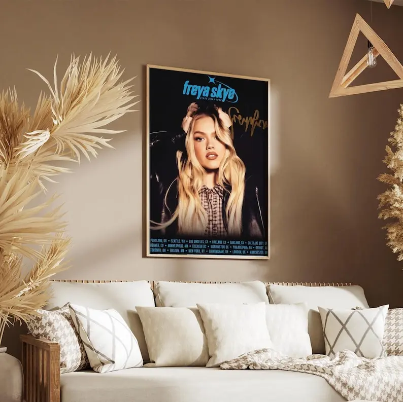 Freya Skye Print, Stars Align Tour Poster, Freya Skye Wall Art, Pop Music Concert Print, Singer Room Decor Gift for Fans