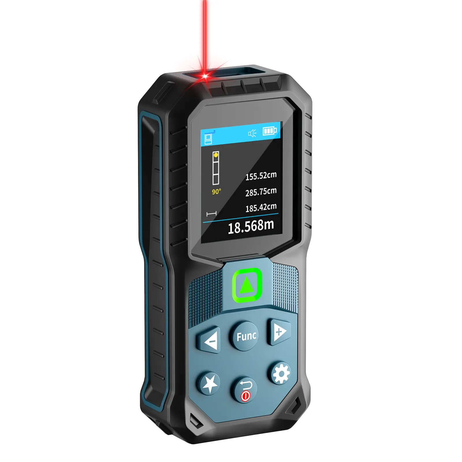 VerveWave  Laser Measure 262ft/80m Digital Distance Meter with ±1/32in Accuracy, Area Volume Pythagorean Wall Area Calculation, Digital Level Stakeout, Class II Laser Tool for Home DIY Renovation Construction