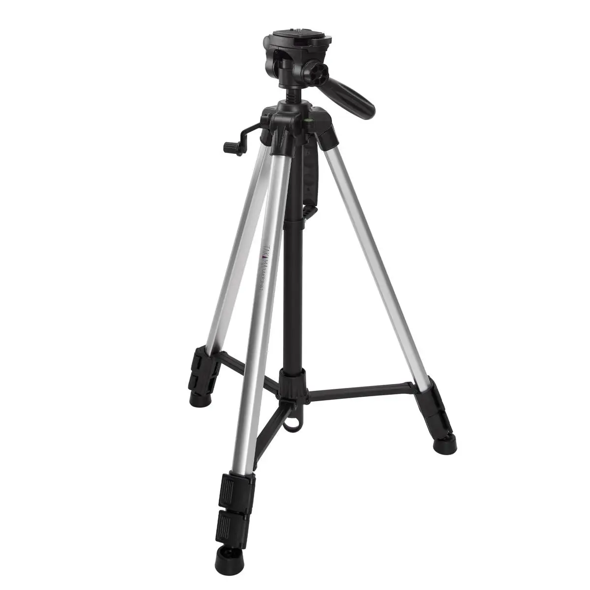 Takama Durable Aluminum 3-Section Camera Tripod with 3-Way Head, 61" Max Height, Non-Slip Rubber Bubble Grip Handle, Essential Photography Equipment & Accessories