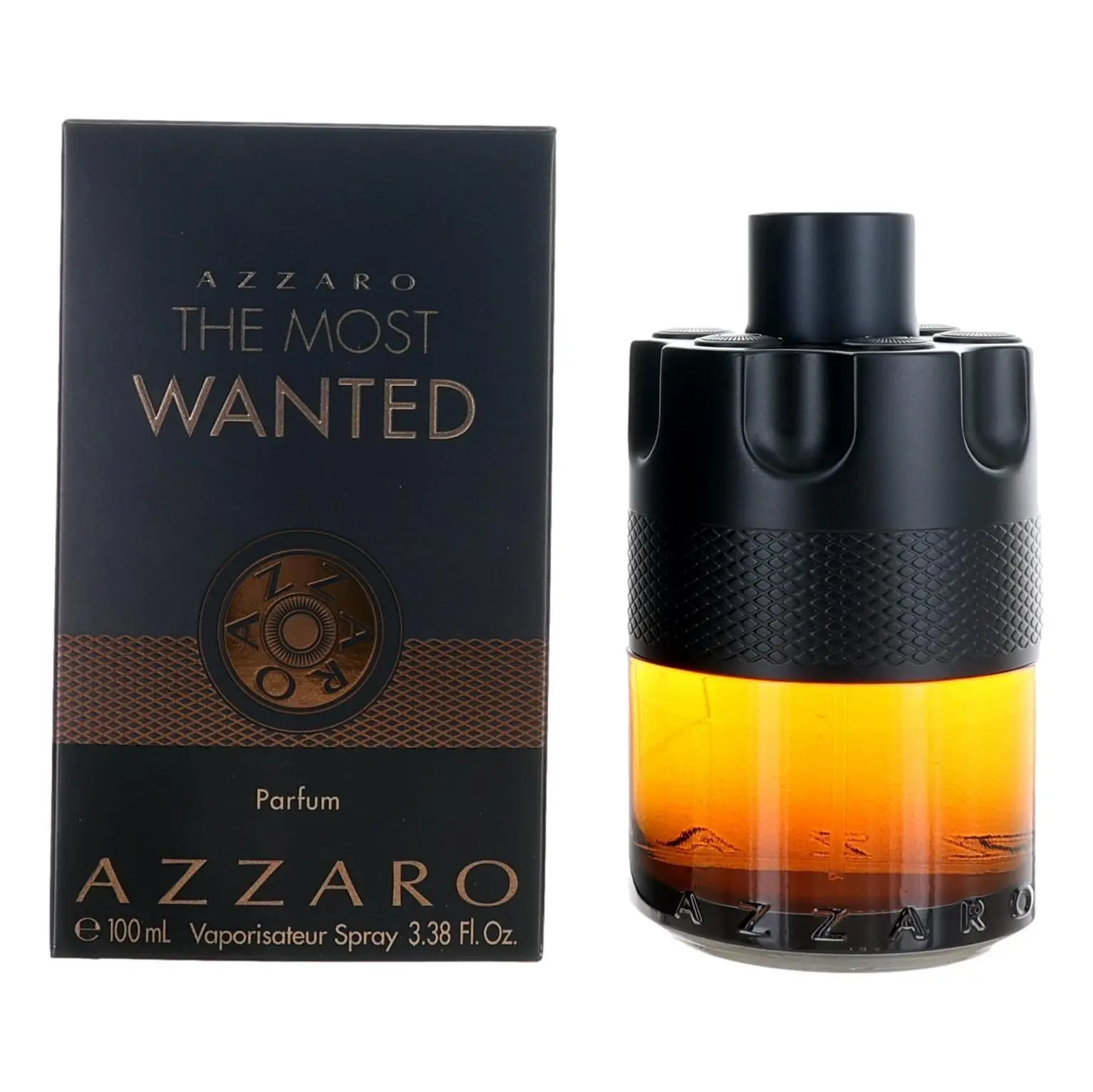 Azzaro The Most Wanted Parfum Spray for Men, Authentic Cologne with a Lasting Fragrance, 3.3 oz / 100 ml, Authentic Perfumes