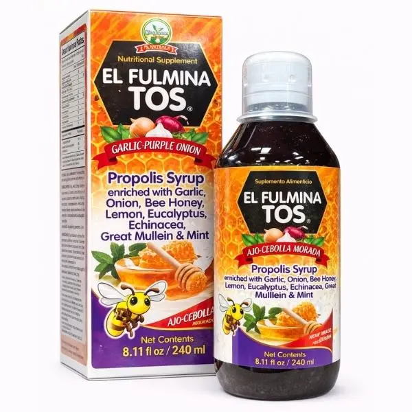 FULMINATOS Therapeutic Natural Cough Syrup (8.11oz) - Herbal Healthcare Supplement with Mullein Extract for Cough Relief, Cold Relief, Immunity Boost