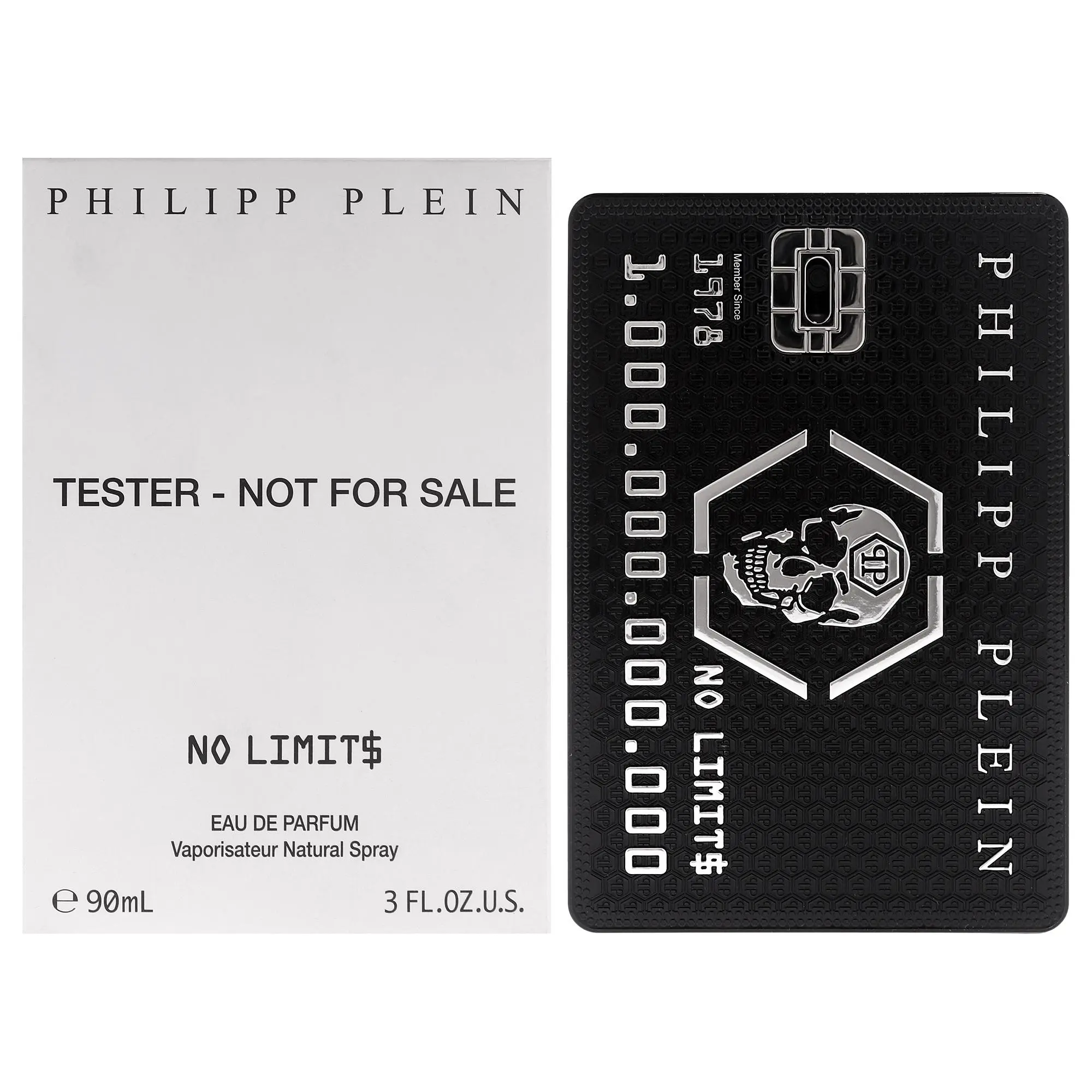 No Limits by Philipp Plein for Men - 3 oz EDP Spray(TESTER)