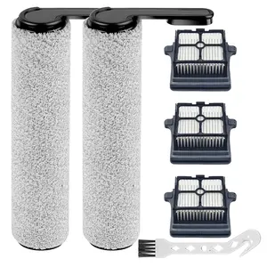 2 Brush Roller & 3 Filter Replacement Compatible with Tineco Floor ONE S7 Pro Smart Cordless Wet Dry Hard Floor Vacuum Cleaner
