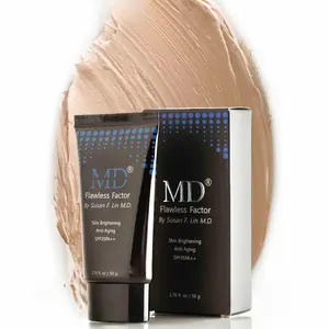 MD Flawless Factor Korean BB Cream - Physician-Formulated Tinted Moisturizer Makeup with SPF 35, Daily Anti-Aging Defense, Hydrating, Easy-to-Blend, Buildable Coverage