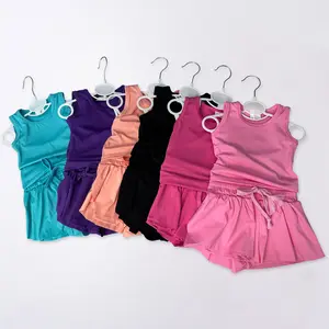 Athletic Sleeveless Girls Set