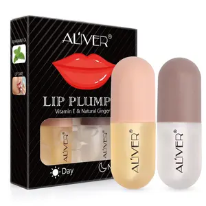 Moisturizing Lip Plumper, 2/6 Counts Natural Ginger Oil Lip Plumper, Lip Care Product for Women & Girls, Lip Treatment