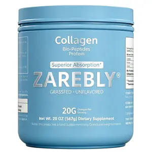 ZAREBLY Unflavored Grass Fed Collagen Powder 567g, 18 Essential Amino Acids Rich Hydrolyzed Protein Supplement For Whole Body Health pre workout Boost Daily Superfood Organic gym edible dietary