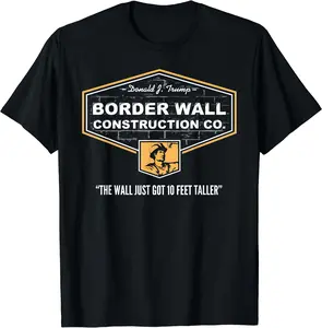 Border Wall Construction Co. Pro Trump. Build The Wall Shirt
