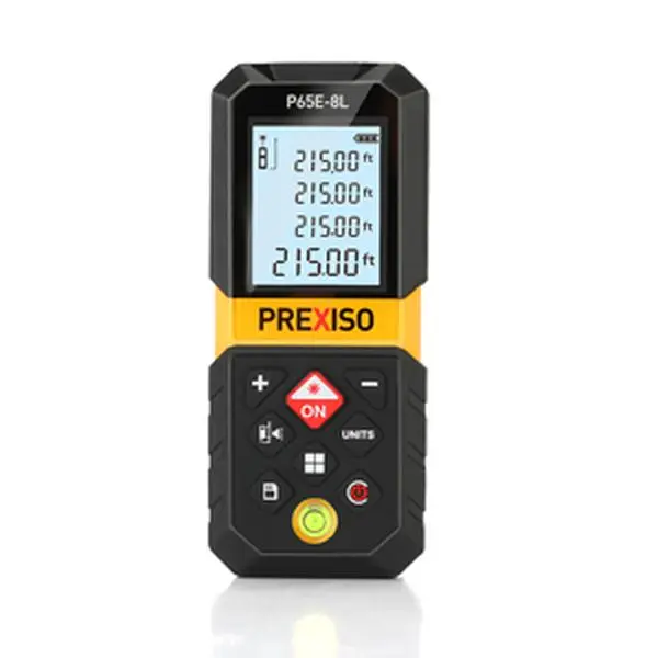 #fathersdaygift PREXISO Laser Measure, 215Ft Laser Measurement Tool with Entension for Diagonal Measuring Ft/Ft+in/in/M Units - Pythagorean Mode, Area Volume -100 Sets Data Storage, Medidor Laser Distance Meter