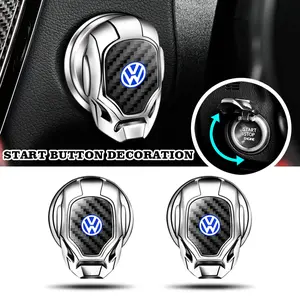 Volkswagen Car One-Button Start Decorative Cover, Engine Start Anti-Scratch Decoration, Durable Key Protection, Unique Style Interior Accessory